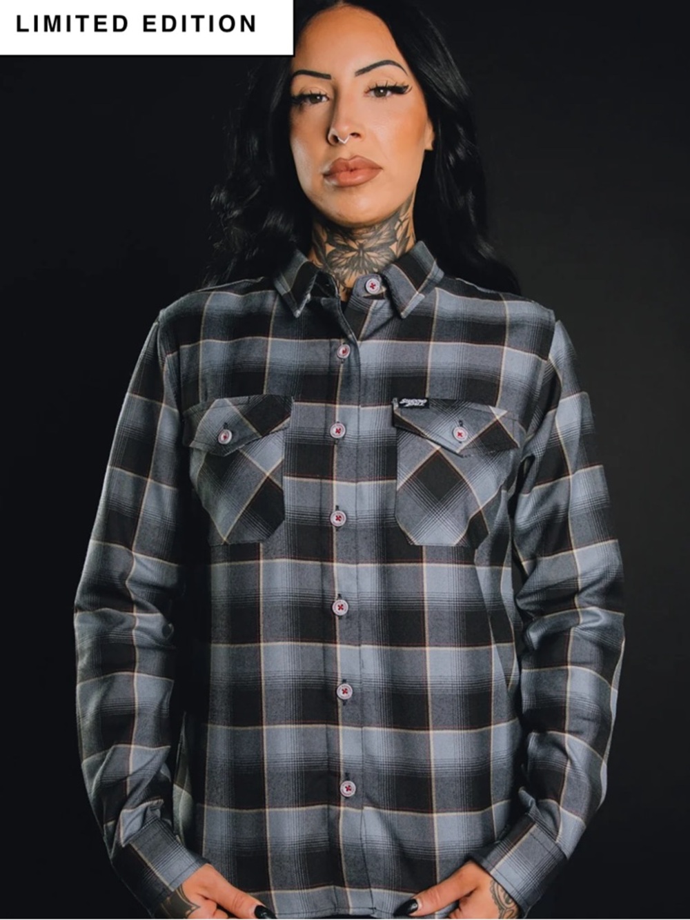 Dixxon Flannel Co x Shadows Fall Limited Edition Plaid Snap Button Flannel Shirt